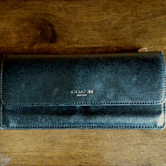 Coach Handbags - Coach black leather wallet